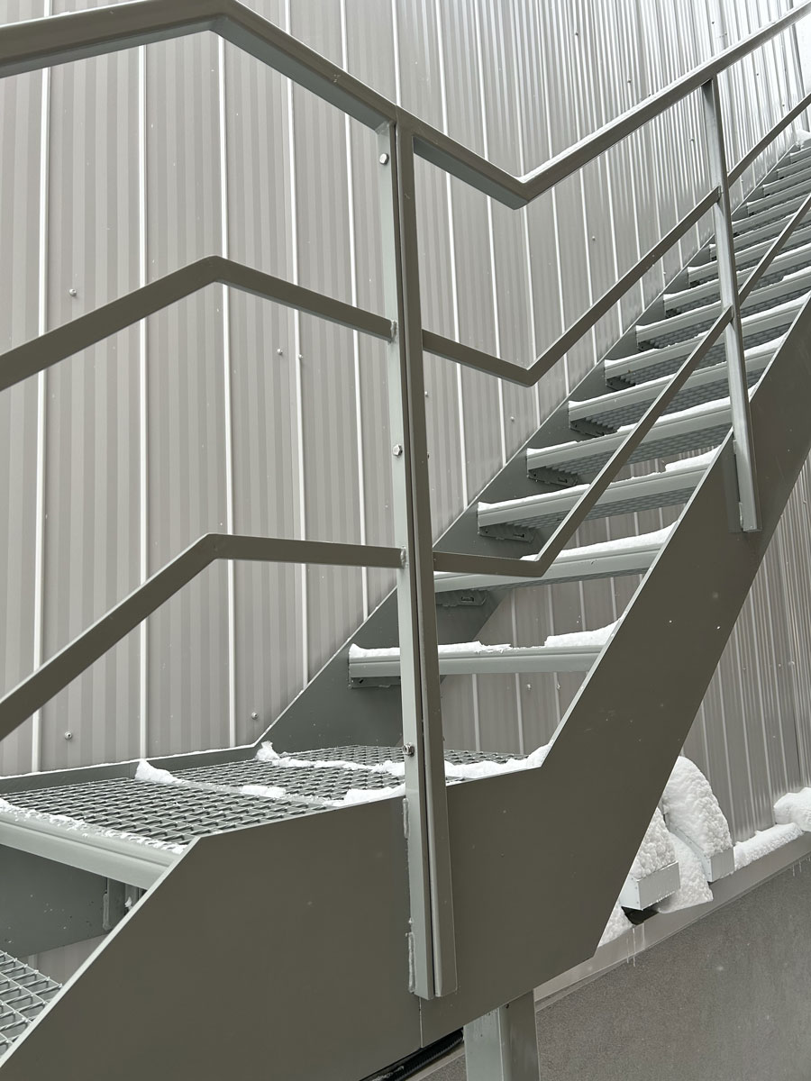 Escalier en acier galvanisé